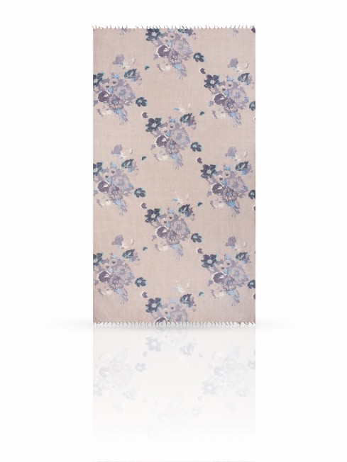 Палантин Женский W-BRUSH.FLOWER/SILVER